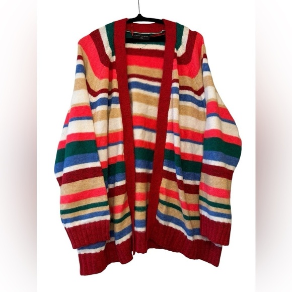 Lane Bryant Open Front Striped Cardigan 22/24 - Picture 4 of 10